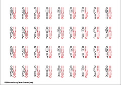 2 individus, orientation opposée